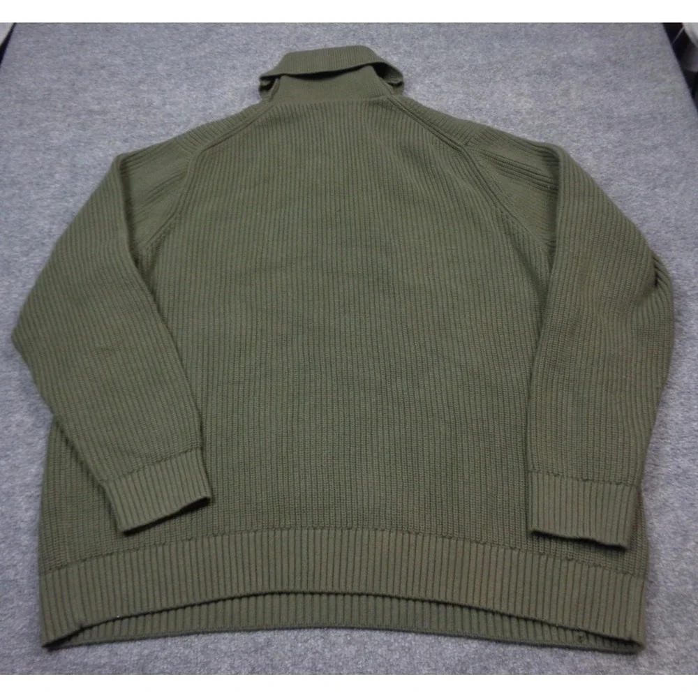 Duluth Brigadier Shawl Collar Sweater Mens 2XL Green Cotton Nylon Wool NWT